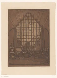 Innenraum des Ateliers von Wijnand Otto Jan Nieuwenkamp in Het Marken in Edam