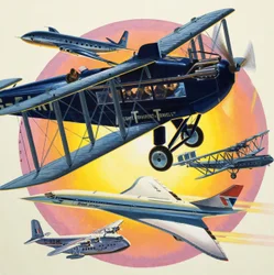 Montage von Passagierflugzeugen einschließlich Concorde