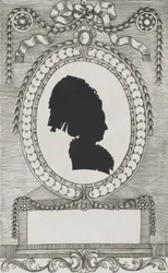 Silhouette von Gräfin Enzenberg, Stiftsfräulein