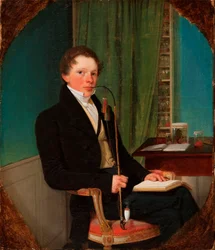 Porträt des Anatomen Henrik Carl Bang Bendz. Der Bruder des Künstlers.