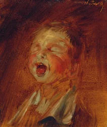 Schreiender Junge, um 1873
