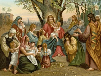 Jesus segnet die Kinder