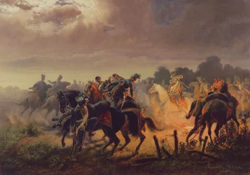 Nachtalarm, Husarenposten im Italienfeldzug 1848-49, 1862