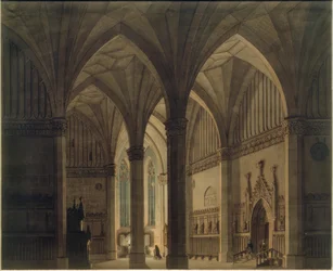 Gotisches Kircheninneres