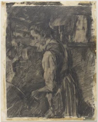 Junge Frau in der Küche