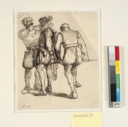 Gruppe mit Rosenkrantz rechts auf der oben genannten Zeichnung (kksgb7257)