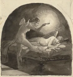 Psyche und der schlafende Amor