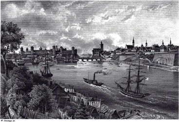 Ansicht von Narva, um 1850