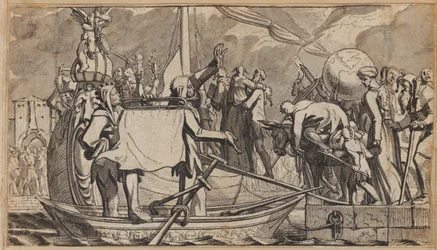 Die Einschiffung auf dem Narrenschiff
