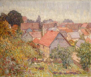 Blick aus dem Atelierfenster, Willingshausen