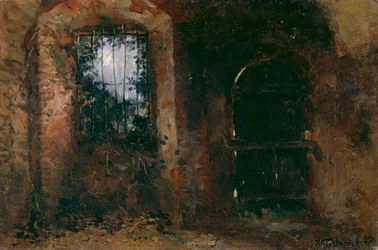 Kellerfenster im Heidelberger Schloß