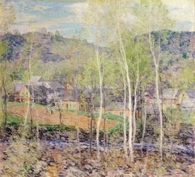 Das Dorf im Frühling