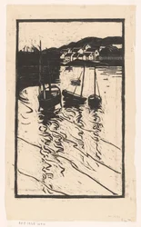 Vertäute Schiffe im Hafen von Concarneau