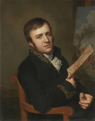 Jan (Baptist) Kobell II (1778-1814), Maler, in der Uniform eines Mitglieds des Königlichen Instituts für Wissenschaft, Literatur und die Schönen Künste