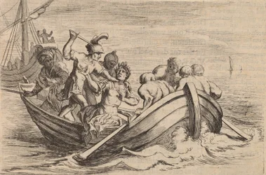 Die Ermordung des Pompeius, 1634.