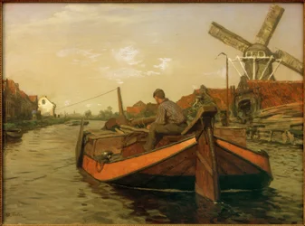 Treckschute im Kanal
