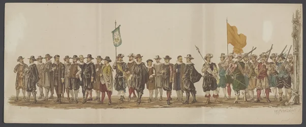Delfter Umzug von 1862, siebte und achte Gruppe