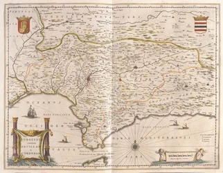 Andalusien und die Stadt Sevilla, Straße von Gibraltar, in 