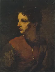 Porträt eines jungen Mannes mit Ohrring, 1655