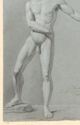 Stehender männlicher Akt, von vorn gesehen (3. Preis 1810)
