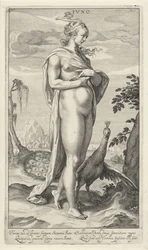Juno mit Pfau
