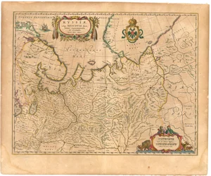Karte von Russland aus: Theatrum Orbis Terrarum