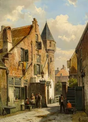 Eine Ansicht von Leiden, 1891