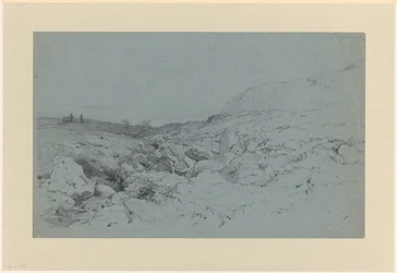Hügellandschaft mit Bach, bei Bergen in Norwegen