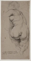Weiblicher Faun, von hinten gesehen