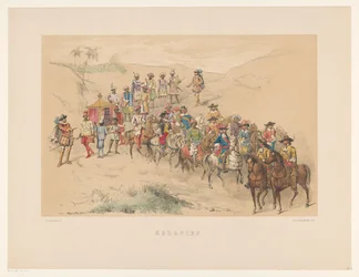 Vierte Gruppe der Utrechter Maskerade 1856