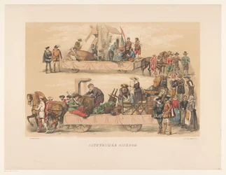 Fünfte Gruppe der Utrechter Maskerade im Jahr 1856
