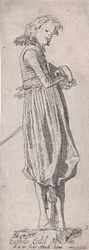 Englischer Edelmann, aus Edelleute verschiedener Länder, Platte 3, ca. 1615