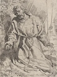 Der heilige Franziskus empfängt die Stigmata, ca. 1613-14