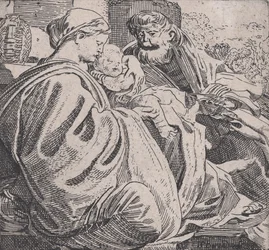 Die Heilige Familie beim Ausruhen