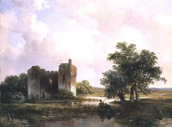 Landschaft mit Ruinen