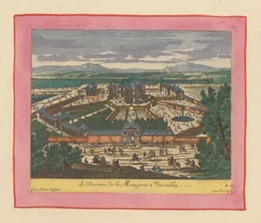 Rückseite der Menagerie von Versailles