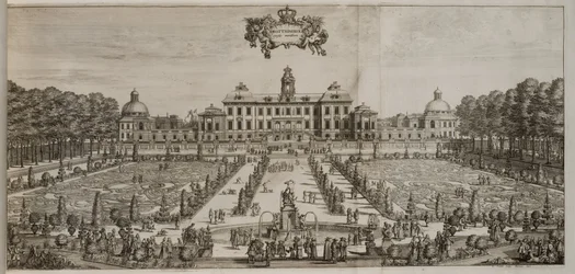 Schloss Drottningholm und sein Garten von Süden
