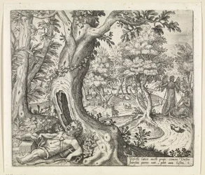 Hagar und Ismael in der Wüste