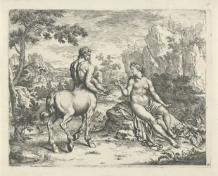 Ocyrhoë prophezeit das Schicksal von Chiron und Asclepius
