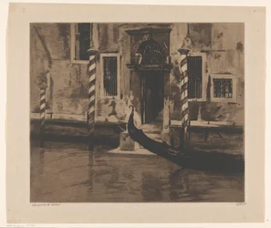 Gondel im Canal Grande in Venedig