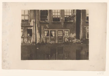 Häuser an der Oudezijds Achterburgwal in Amsterdam