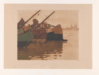 Torfboote im IJ