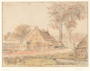 Bauernhof in einer Landschaft