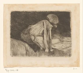Lesendes Mädchen (von hinten gesehen)