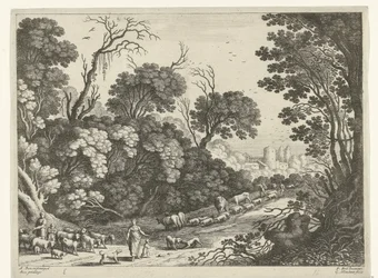Hirten mit der Herde (Italienische Landschaften)
