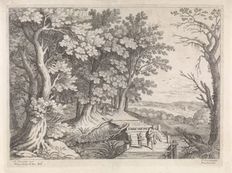 Landschaft mit Abraham und Isaak