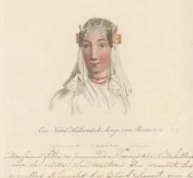 Kopfbedeckung eines Mädchens aus Purmerend, 1816