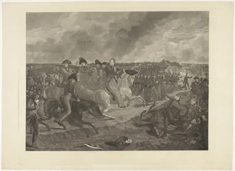 Prinz von Oranien in der Schlacht bei Quatre-Bras, 1815