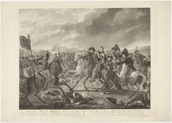 Seine Königliche Hoheit Wilhelm Prinz von Oranien in der ruhmreichen Schlacht von Waterloo, am 18. Juni 1815, verwundet im Moment des Sieges