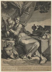 Allegorie der Eitelkeit und Vergänglichkeit weltlicher Besitztümer, 1608